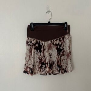 Aerie Brown and Cream Athletic Skirt